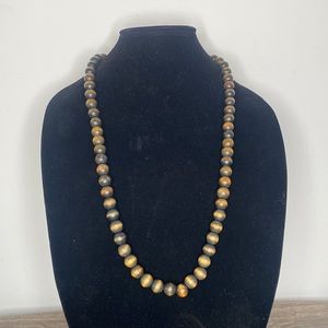 Natural Wood beads necklace